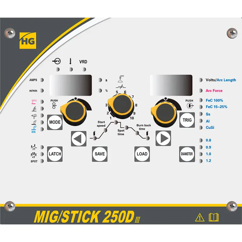Сварочный полуавтомат HUGONG MIG/STICK 250D III (без горелки) — изображение 5